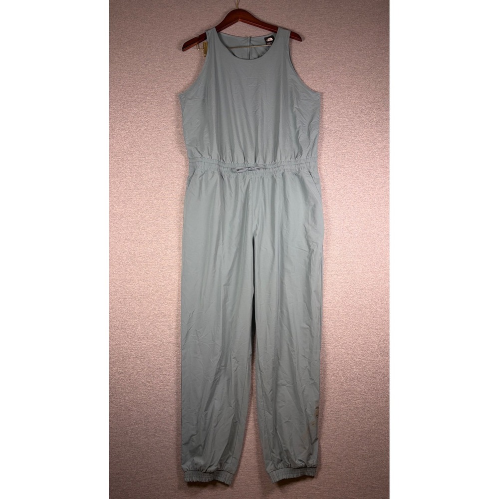 NWT The North Face Never Stop Jumpsuit Womens XL Blue Sleeveless Jogger